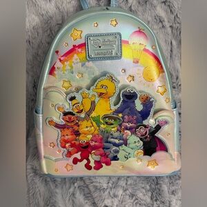 Loungefly Care Bears x Sesame Street Mini Backpack  NWT